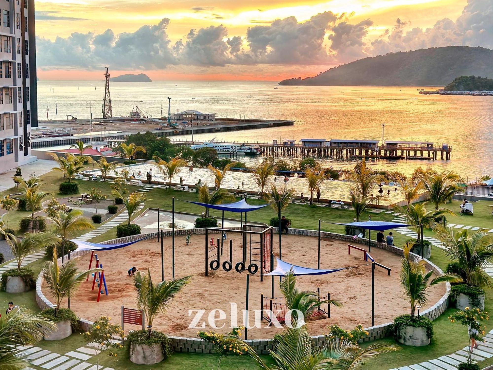 #5 Jesselton Quay City Pads Seaview By Zeluxo Kota Kinabalu Eksteriør billede